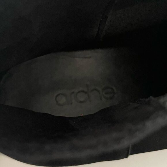 Arche Black Slip In Ankle Boots Size 38 (7) - Picture 3 of 9